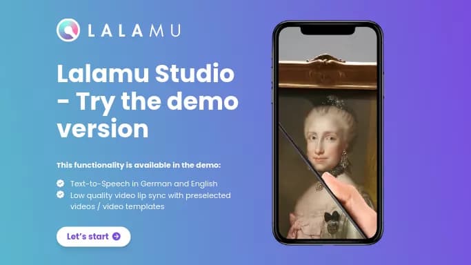 Lalamu Studio — бесплатная нейросеть для создания видео. Бесплатная версия с ограниченным функционалом, есть платные тарифы.