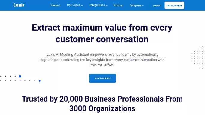 Laxis — бесплатная нейросеть для повышения продуктивности, для транскрибации аудио и видео, для помощи в образовании. Бесплатная версия с ограниченным функционалом, есть платные тарифы.