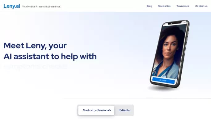 Leny AI — бесплатная нейросеть в медицине.