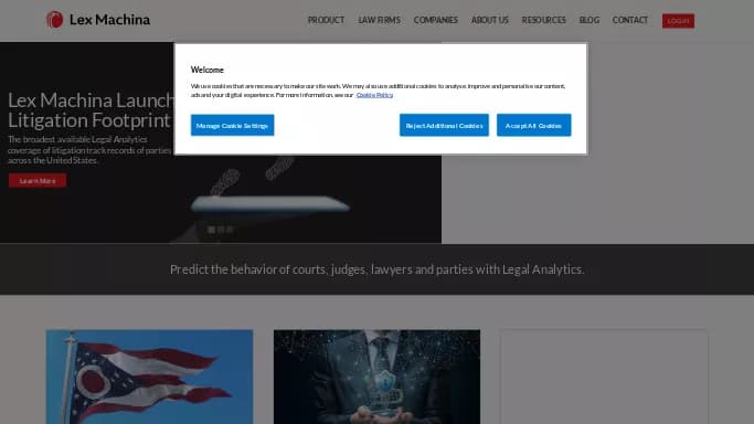 Lex Machina — платная нейросеть в области права, для научно-исследовательской деятельности.