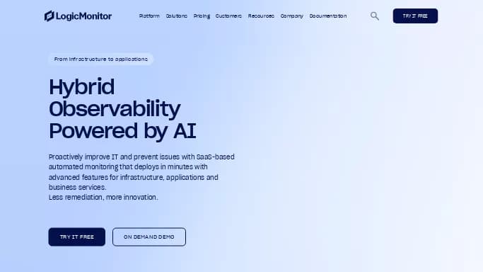 LogicMonitor — платная нейросеть для no Code/Low Code разработки.