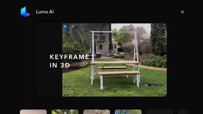Luma AI — бесплатная нейросеть для 3D и анимации. Бесплатная версия с ограниченным функционалом, есть платные тарифы.