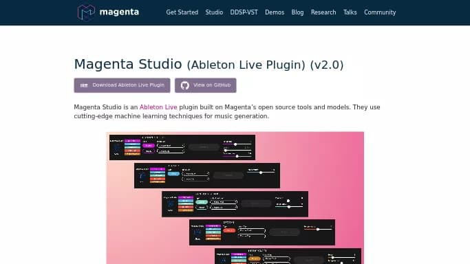Magenta Studio — бесплатная нейросеть для создания музыки.