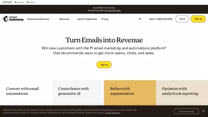 Mailchimp — платная нейросеть для работы с электронной почтой, для маркетинга.