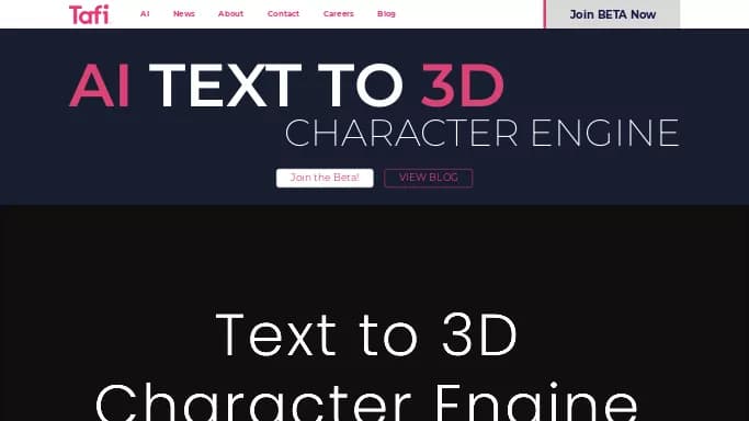 Tafi Avatar — платная нейросеть для 3D и анимации.