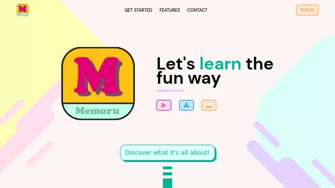 Memoru Flashcards — бесплатная нейросеть для помощи в образовании, в области памяти.