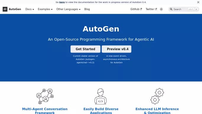 AutoGen — бесплатная нейросеть , автономные ИИ (AGI), для разработки программного обеспечения.