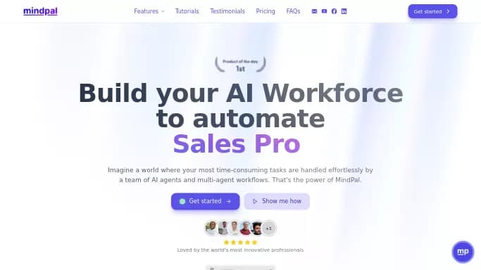 MindPal — бесплатная нейросеть для помощи в образовании. Бесплатная версия с ограниченным функционалом, есть платные тарифы.