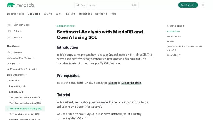 MindsDB — бесплатная нейросеть для разработки программного обеспечения, для анализа данных, для научно-исследовательской деятельности, для no Code/Low Code разработки. Бесплатная версия с ограниченным функционалом, есть платные тарифы.