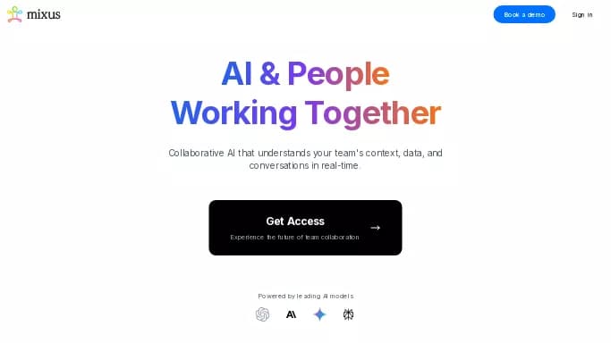 Mixus — бесплатная нейросеть для маркетинга, — чат-бот, для повышения продуктивности. Бесплатная версия с ограниченным функционалом, есть платные тарифы.