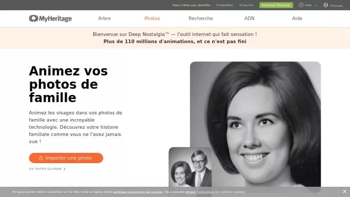 Deep Nostalgia — бесплатная нейросеть для развлечений. Бесплатная версия с ограниченным функционалом, есть платные тарифы.