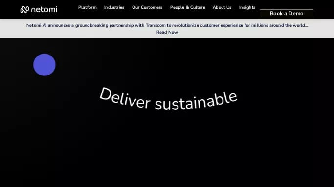 Netomi's AI — платная нейросеть для маркетинга.