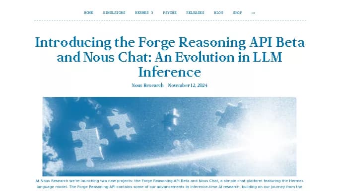 Nous Chat — бесплатная нейросеть — чат-бот.