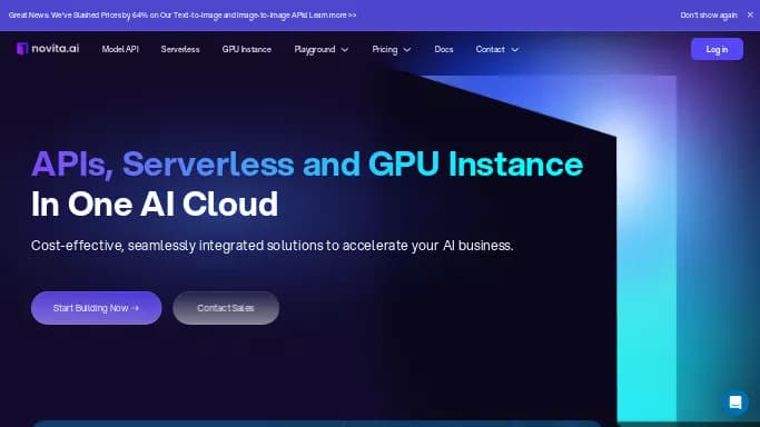 Novita.ai — платная нейросеть для создания изображений. Бесплатная версия с ограниченным функционалом, есть платные тарифы.