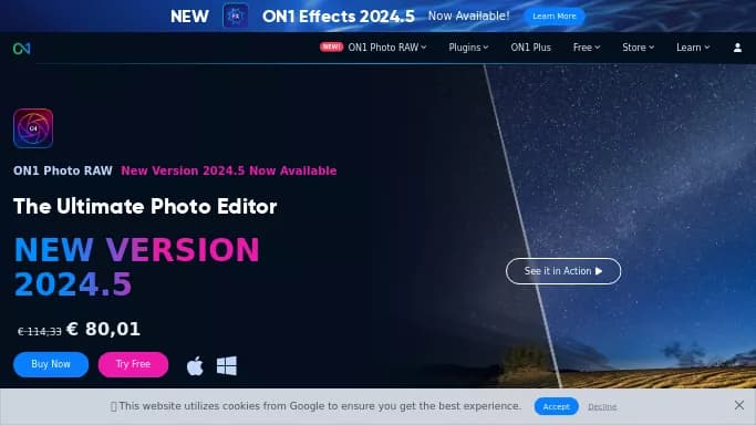 ON1 Photo RAW — платная нейросеть для редактирования изображений, для дизайна, в сфере недвижимости и архитектуры.