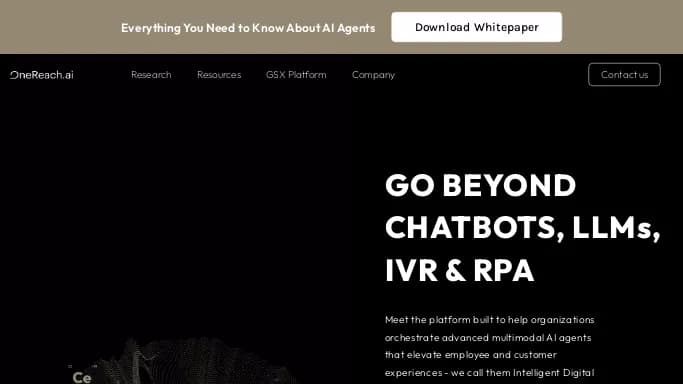 OneReach.ai — платная нейросеть — чат-бот.