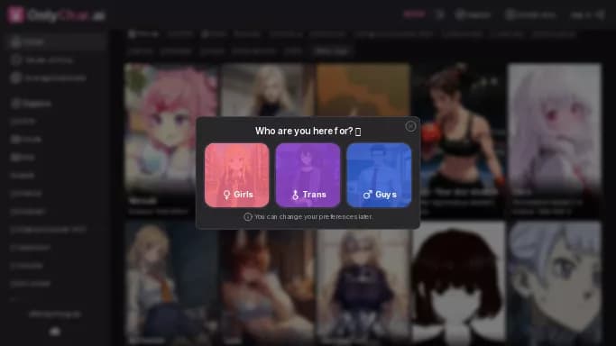 OnlyChar — бесплатная нейросеть для раздевания девушек (18+). Бесплатная версия с ограниченным функционалом, есть платные тарифы.