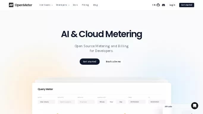 OpenMeter — бесплатная нейросеть для маркетинга. Бесплатная версия с ограниченным функционалом, есть платные тарифы.