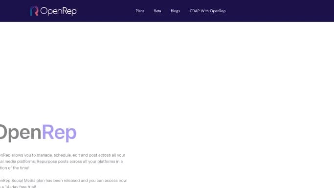 OpenRep — платная нейросеть для SMM.