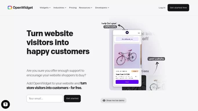 OpenWidget — бесплатная нейросеть для маркетинга.