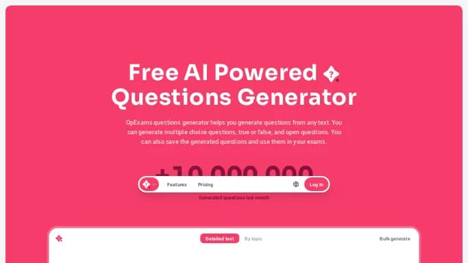 OpExams — бесплатная нейросеть для помощи в образовании. Бесплатная версия с ограниченным функционалом, есть платные тарифы.