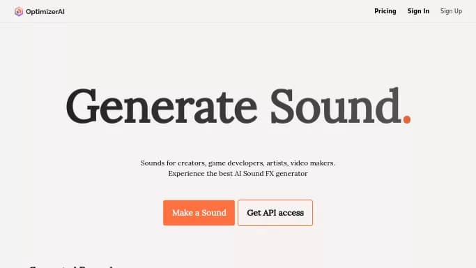 OptimizerAI — бесплатная нейросеть для редактирования аудио.