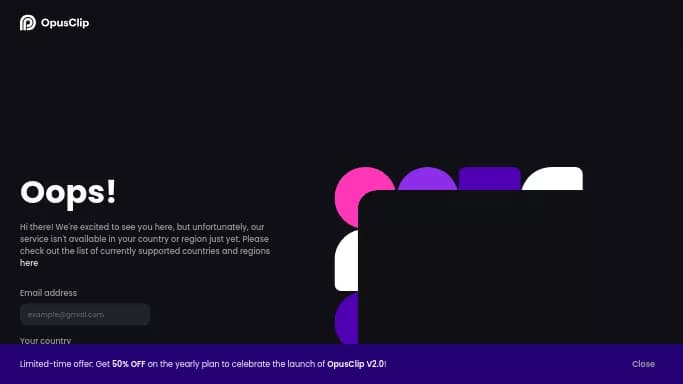 Opus Clip — бесплатная нейросеть для SMM, для редактирования видео.