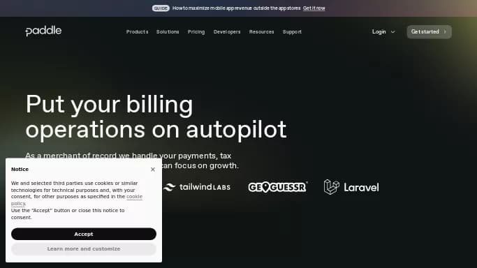 Paddle — платная нейросеть для работы с финансами.