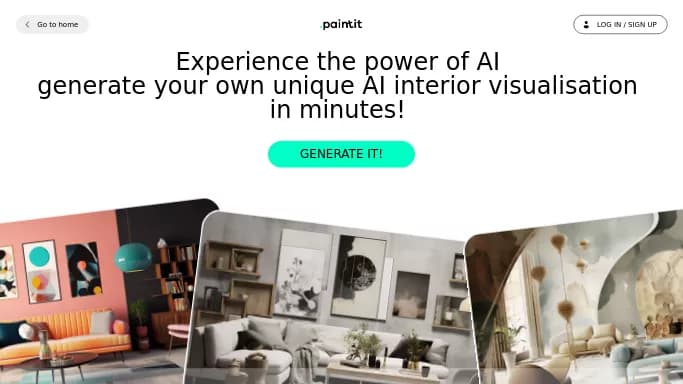 Paintit.ai — бесплатная нейросеть в сфере недвижимости и архитектуры.