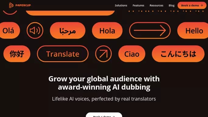 Papercut — бесплатная нейросеть для перевода, для редактирования видео. Бесплатная версия с ограниченным функционалом, есть платные тарифы.