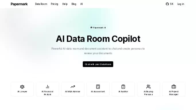 Papermark — бесплатная нейросеть в области права. Бесплатная версия с ограниченным функционалом, есть платные тарифы.