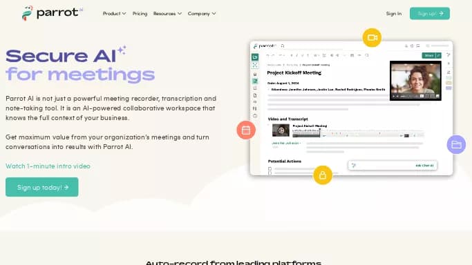 Parrot AI — бесплатная нейросеть для суммаризации текста, для повышения продуктивности, для помощи в образовании.