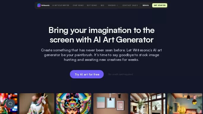 Photosonic AI — бесплатная нейросеть для создания изображений, для дизайна. Бесплатная версия с ограниченным функционалом, есть платные тарифы.