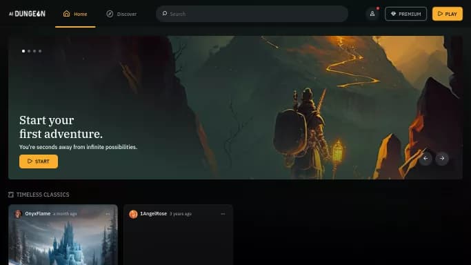 AI Dungeon — бесплатная нейросеть в играх, для сторителлинга.