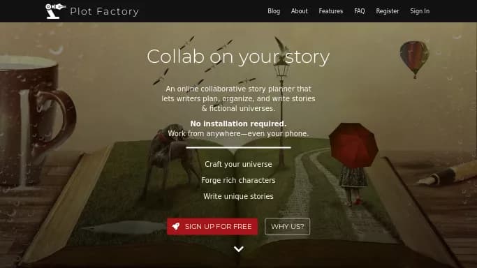 Plot Factory — платная нейросеть для сторителлинга, для написания текста, для создания голоса.