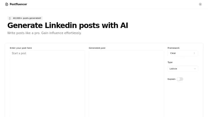 Postfluencer — бесплатная нейросеть для SMM.
