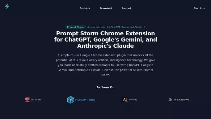 Prompt Storm — бесплатная нейросеть для генерации промптов.