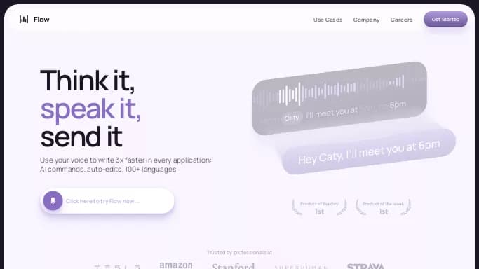 Flow — бесплатная нейросеть для транскрибации аудио и видео, для повышения продуктивности, для помощи в образовании. Бесплатная версия с ограниченным функционалом, есть платные тарифы.