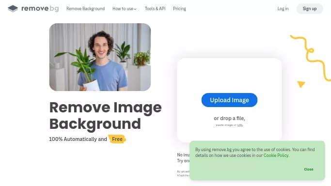 Remove BG — бесплатная нейросеть для редактирования изображений. Бесплатная версия с ограниченным функционалом, есть платные тарифы.