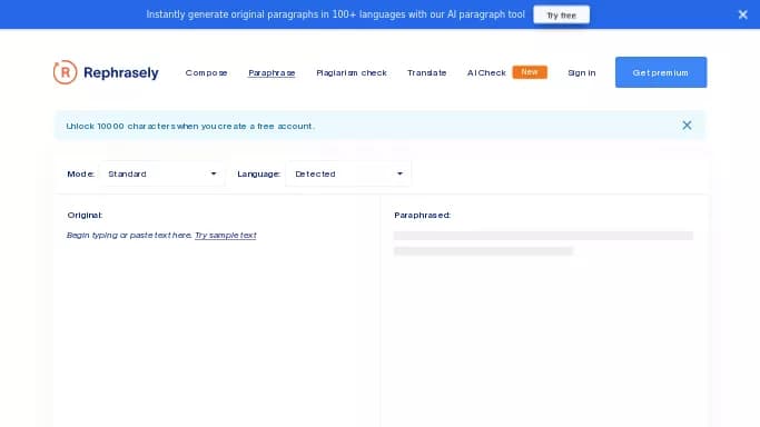Rephrasely — платная нейросеть для копирайтинга.