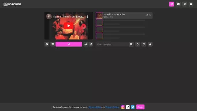 Samplette — бесплатная нейросеть для создания музыки.