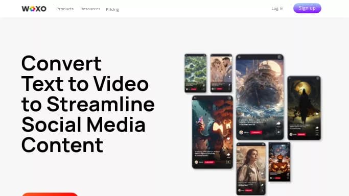 WOXO — платная нейросеть для создания видео. Бесплатная версия с ограниченным функционалом, есть платные тарифы.