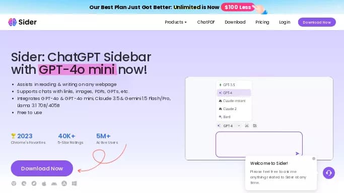 ChatGPT Sidebar — бесплатная нейросеть , расширения ChatGPT.