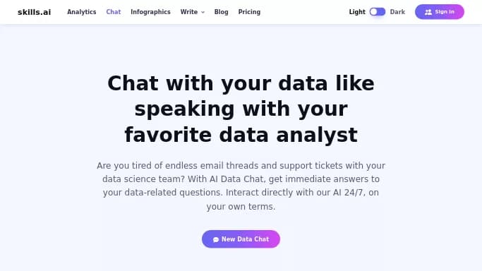 Skills.ai — бесплатная нейросеть , автономные ИИ (AGI). Бесплатная версия с ограниченным функционалом, есть платные тарифы.