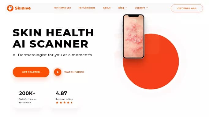 Skinive — платная нейросеть в медицине, для повышения продуктивности. Бесплатная версия с ограниченным функционалом, есть платные тарифы.