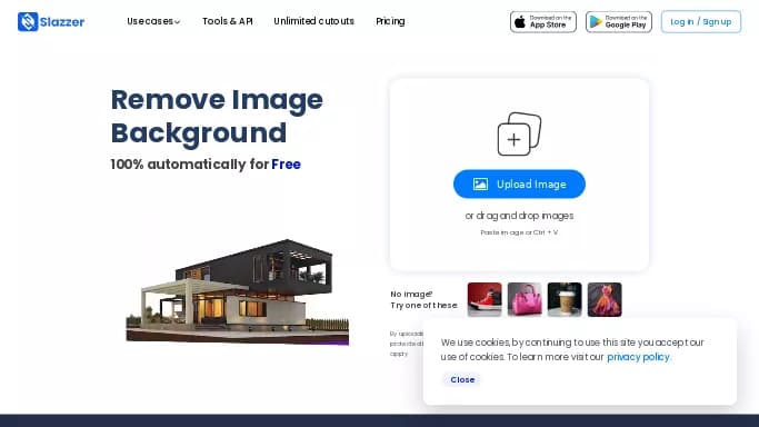 Slazzer — платная нейросеть для редактирования изображений, для маркетинга, для дизайна. Бесплатная версия с ограниченным функционалом, есть платные тарифы.