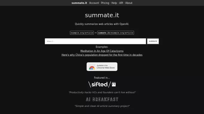 Summate — бесплатная нейросеть для научно-исследовательской деятельности, для суммаризации текста, для повышения продуктивности, для помощи в образовании.