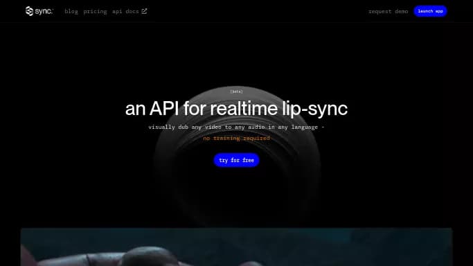 Sync labs — бесплатная нейросеть для редактирования аудио, для разработки программного обеспечения. Бесплатная версия с ограниченным функционалом, есть платные тарифы.