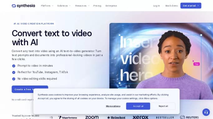 Deepfake Generator — бесплатная нейросеть для создания видео, для создания аватаров и цифровых 3D персонажей. Бесплатная версия с ограниченным функционалом, есть платные тарифы.