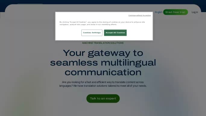 SYSTRAN — платная нейросеть для перевода, в области права, для помощи в образовании. Бесплатная версия с ограниченным функционалом, есть платные тарифы.